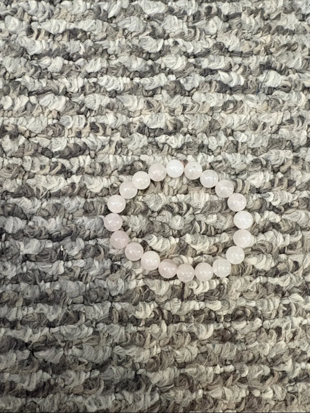 Rose Quartz Beaded Stretch Bracelet - Pink - Picture 1 of 1
